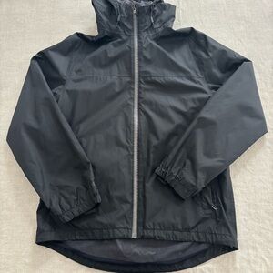 Mckinley Black Raincoat with Hood.